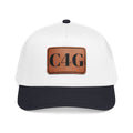 Mid Profile Baseball Cap with Leather Patch (Rectangle)