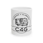 Camper Logo Ceramic Mug — C4G Travel Camper Coffee Cup (11oz, 15oz)