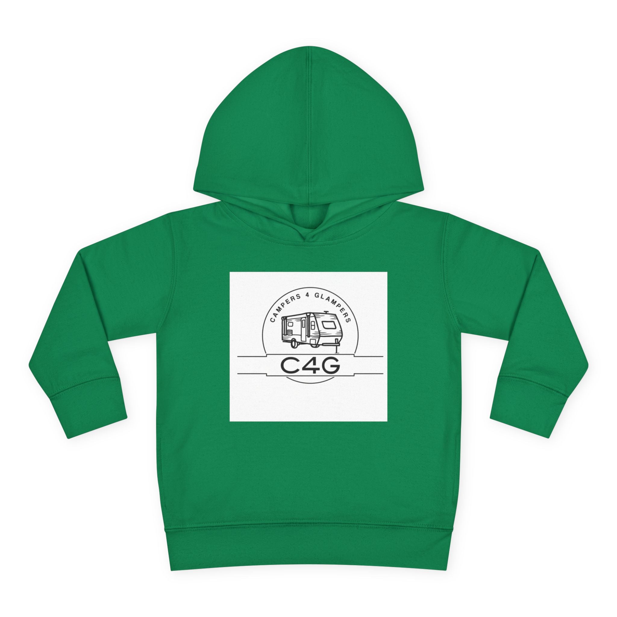 Toddler Hoodie — Retro Camper 'C4G' Pullover Fleece for Kids