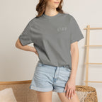 Minimalist 'LOVE' Graphic T-Shirt — White Casual Tee with Subtle Sleeve Art