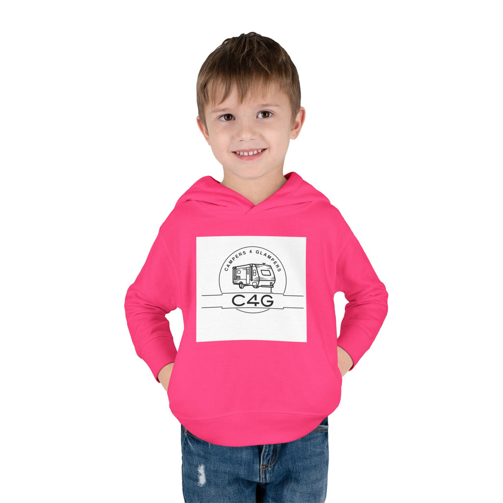 Toddler Hoodie — Retro Camper 'C4G' Pullover Fleece for Kids