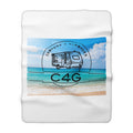 Sherpa Blanket — 'Campers 4 Glampers' Beach RV Sherpa Fleece Throw