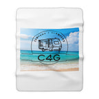 Sherpa Blanket — 'Campers 4 Glampers' Beach RV Sherpa Fleece Throw