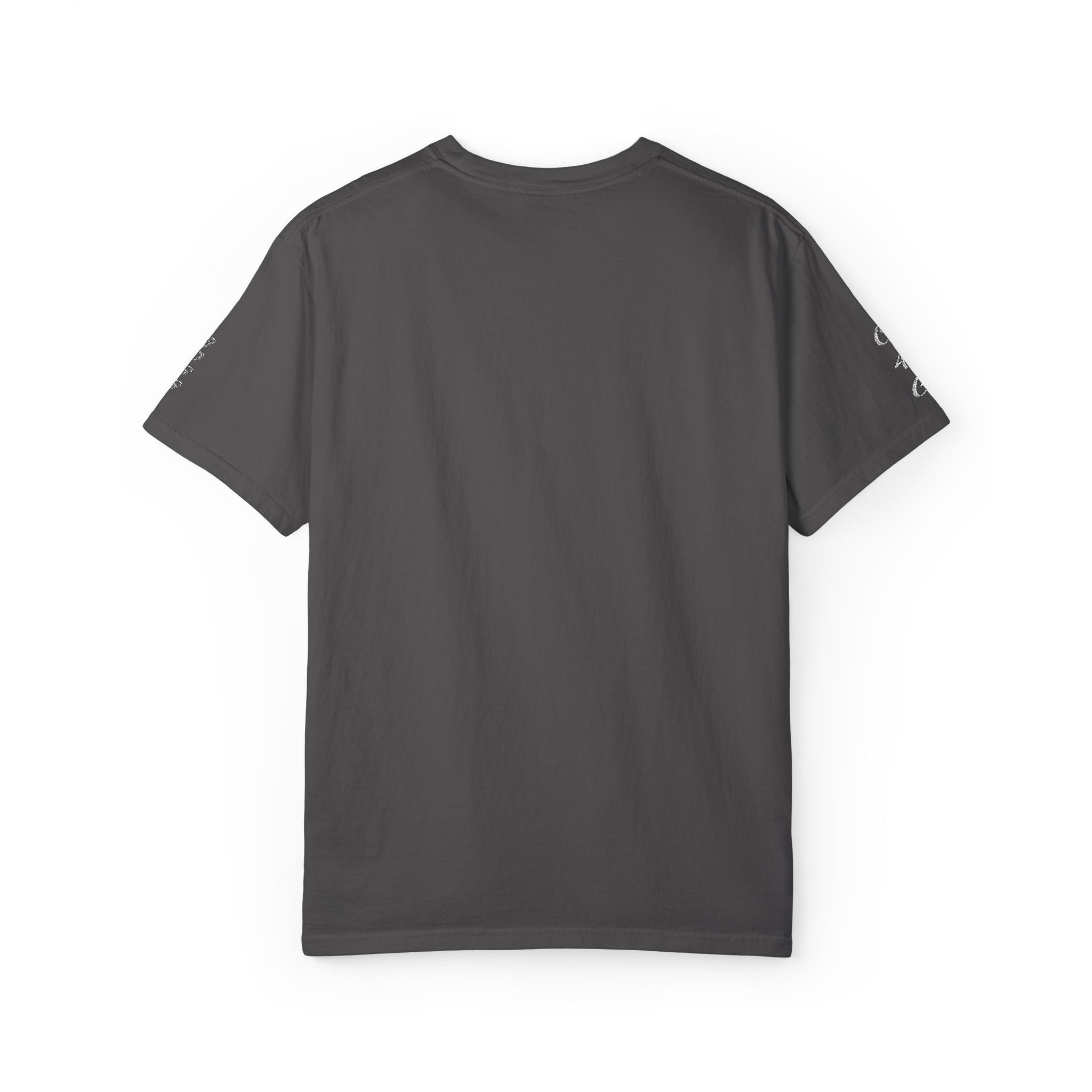 Minimalist 'LOVE' Graphic T-Shirt — White Casual Tee with Subtle Sleeve Art