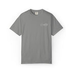 Minimalist 'LOVE' Graphic T-Shirt — White Casual Tee with Subtle Sleeve Art