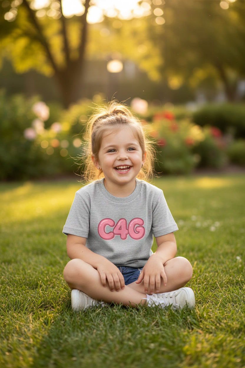 C4G Kids Tee — Camper & Glamping Youth Short Sleeve Shirt