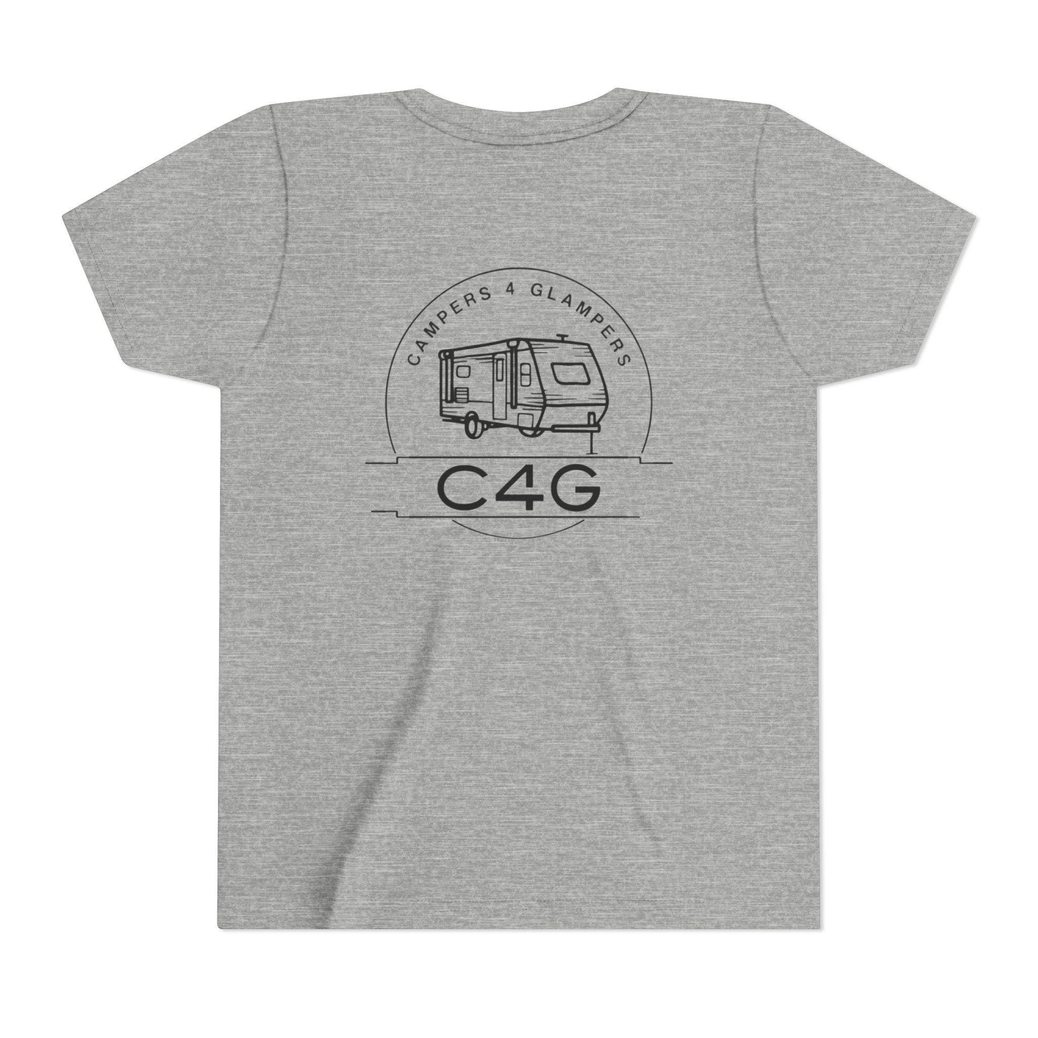 C4G Kids Tee — Camper & Glamping Youth Short Sleeve Shirt