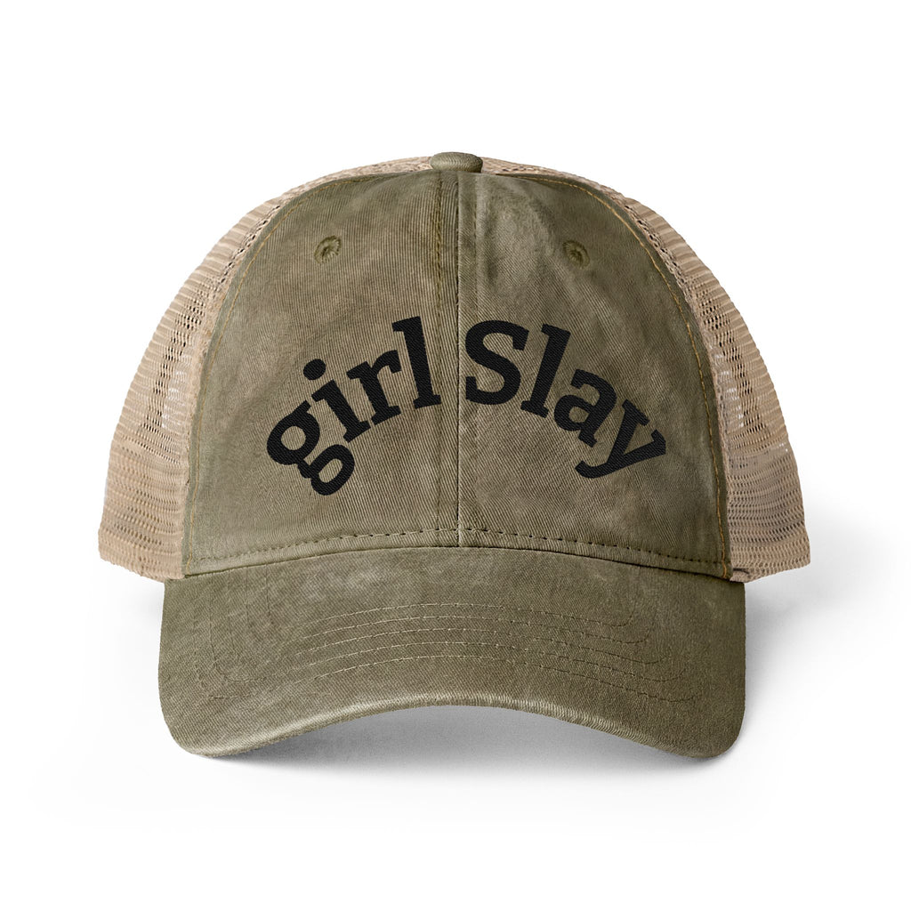 Women's Washed Mesh-Back Cap