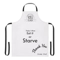 Apron - "Today's Menu: Eat It or Starve" Funny Camping/Chef Apron (C4G Glamp Chef)