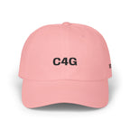 C4G Embroidered Classic Dad Cap — Minimalist White Baseball Hat