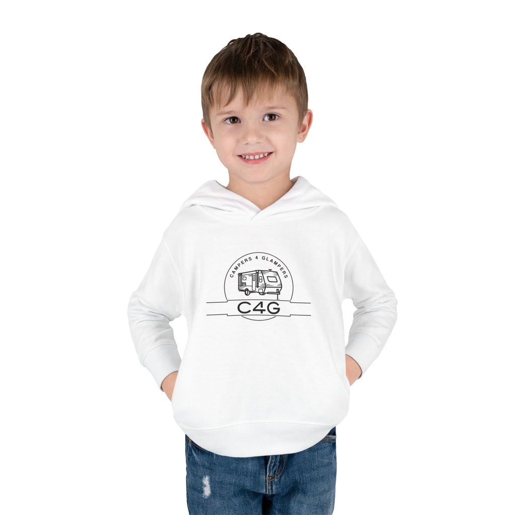 Toddler Hoodie — Retro Camper 'C4G' Pullover Fleece for Kids