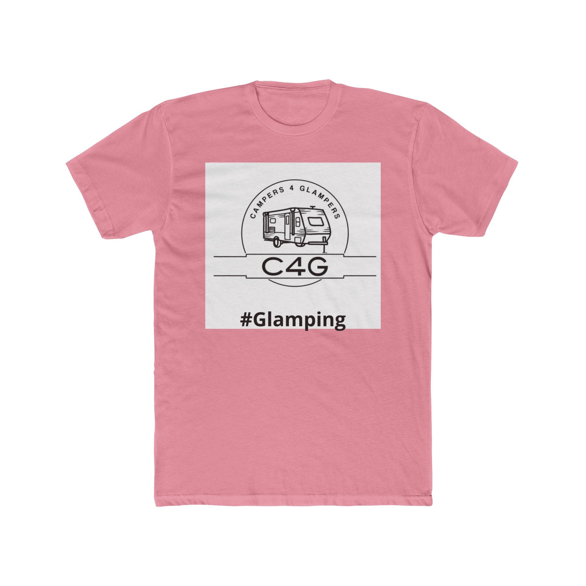 Glamping T-Shirt – C4G Camper & Glamper Tee (We don’t camp We Glamp)