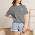 C4G Logo Garment-Dyed T-Shirt — Casual Streetwear Tee