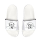 Youth Adjustable Strap Slide Sandals – Custom Logo White Comfort Slides