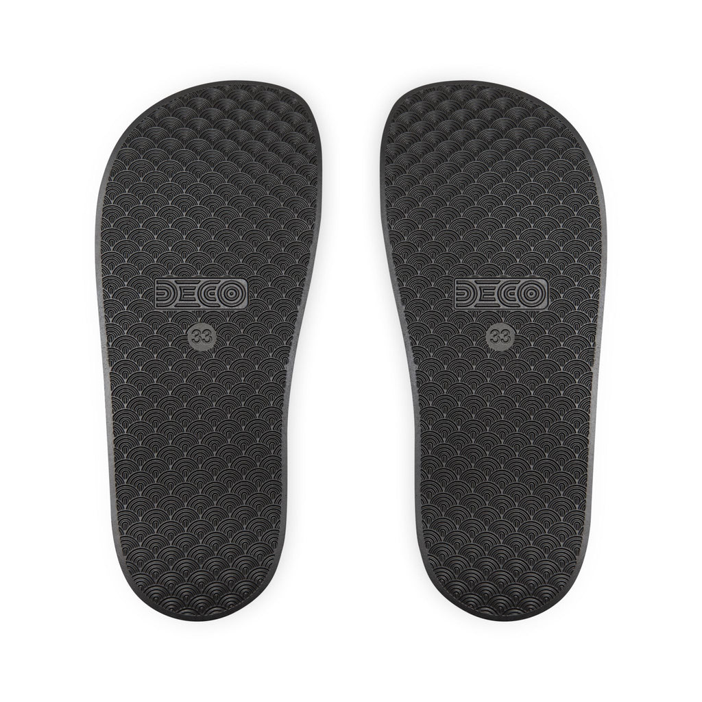 Youth Adjustable Strap Slide Sandals – Custom Logo White Comfort Slides
