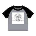 Glamping Camper Raglan Tee — "I'm Literally Just Glamping" Women's Baby Tee