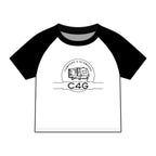 Glamping Camper Raglan Tee — "I'm Literally Just Glamping" Women's Baby Tee