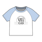 Glamping Camper Raglan Tee — "I'm Literally Just Glamping" Women's Baby Tee