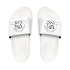 Youth Adjustable Strap Slide Sandals – Custom Logo White Comfort Slides