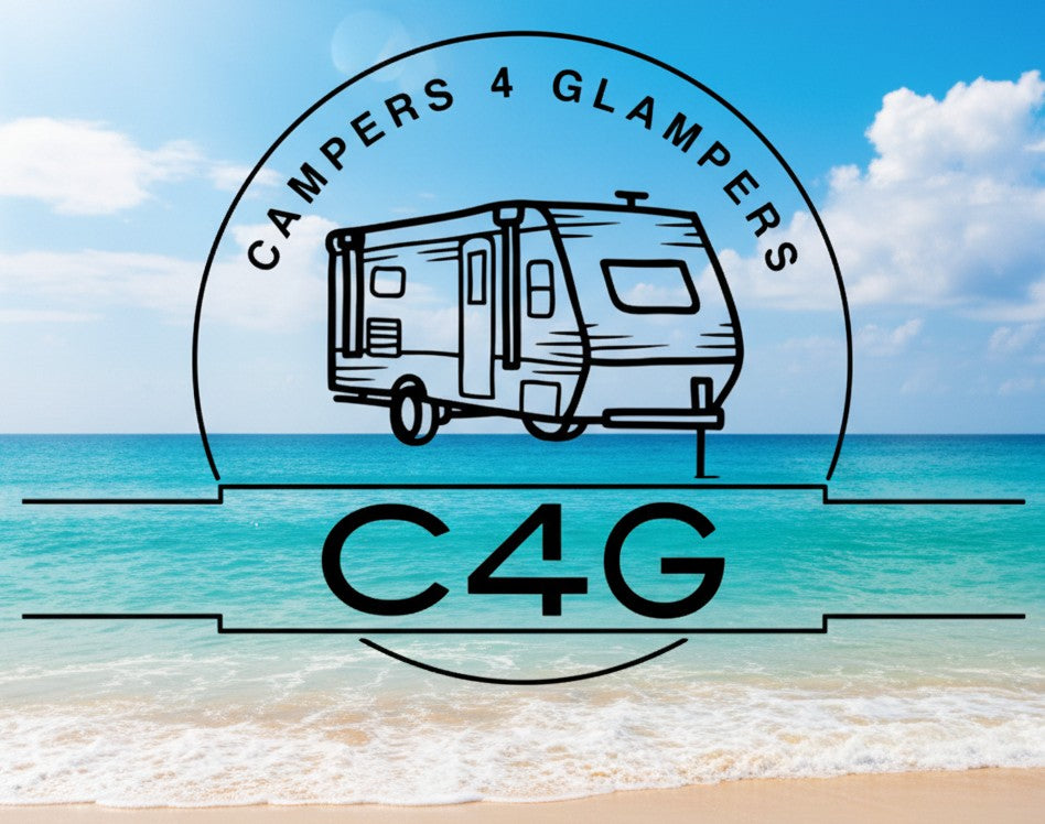 Glamping Camper Raglan Tee — "I'm Literally Just Glamping" Women's Baby Tee