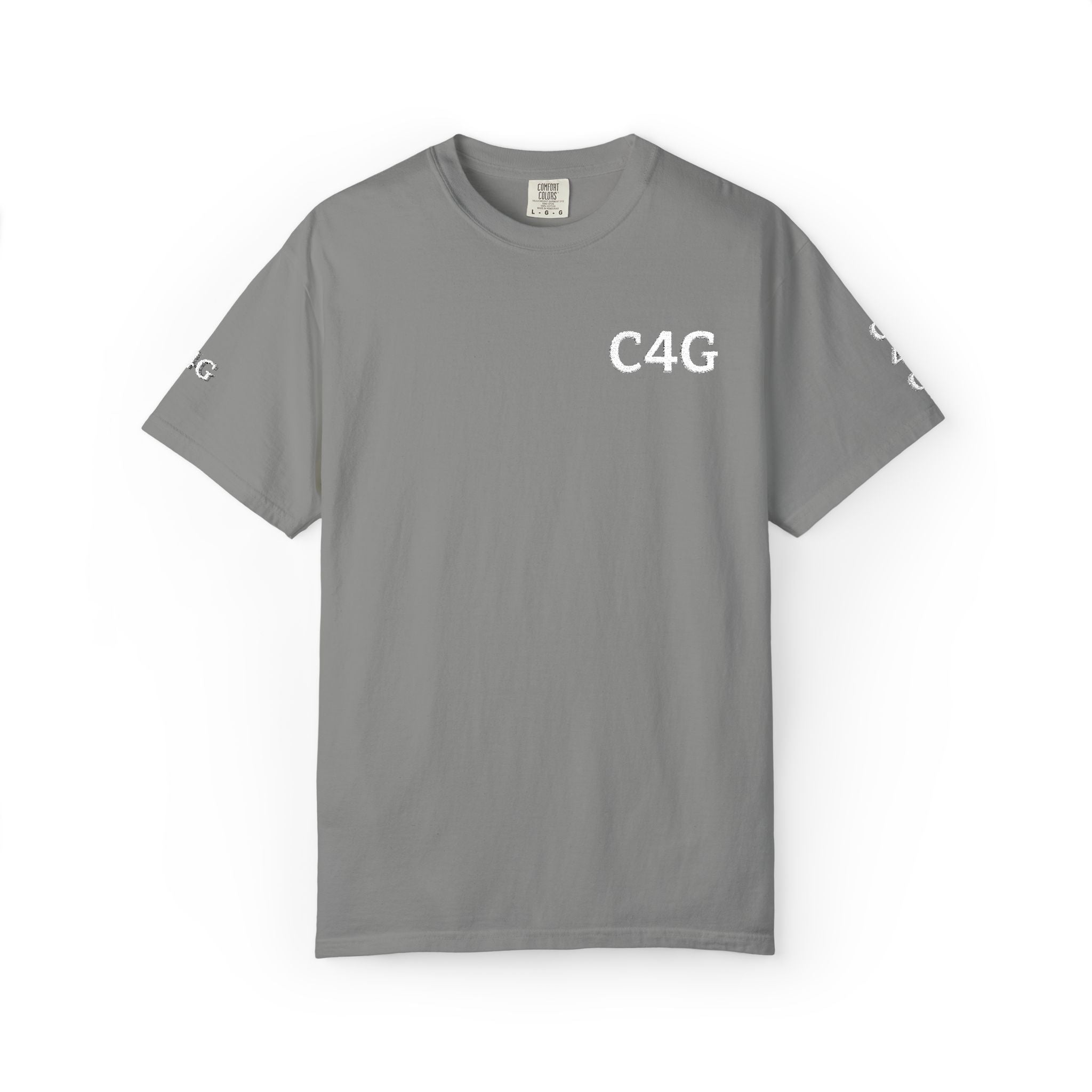 C4G Logo Garment-Dyed T-Shirt — Casual Streetwear Tee