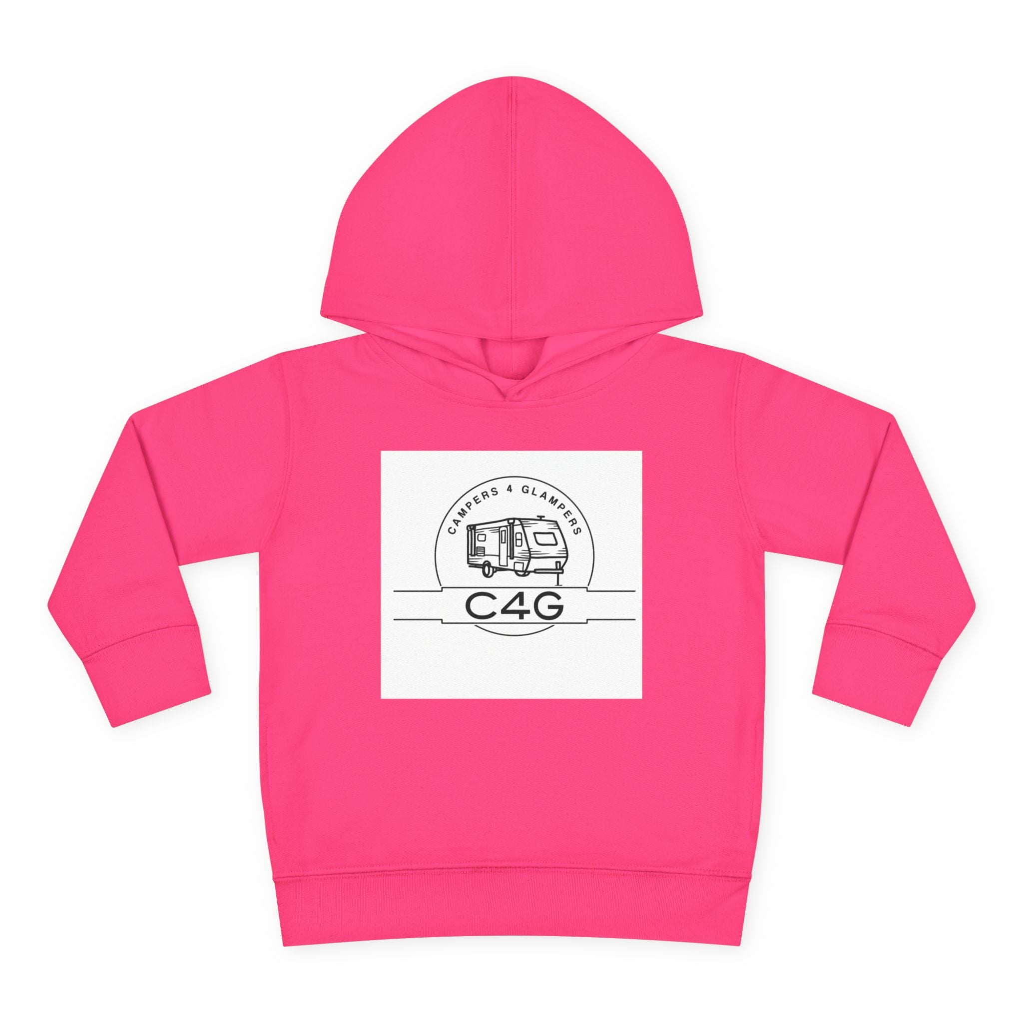 Toddler Hoodie — Retro Camper 'C4G' Pullover Fleece for Kids