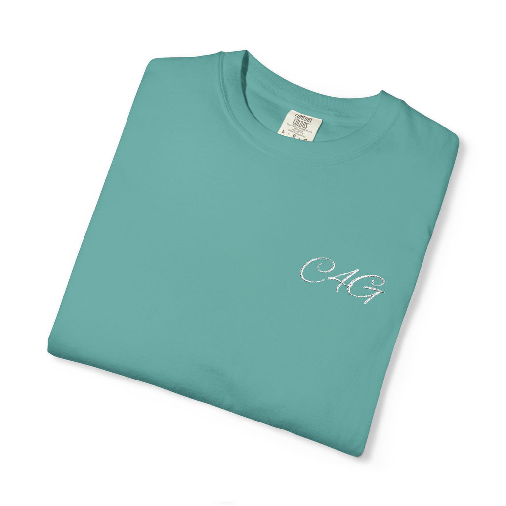 Minimalist 'LOVE' Graphic T-Shirt — White Casual Tee with Subtle Sleeve Art