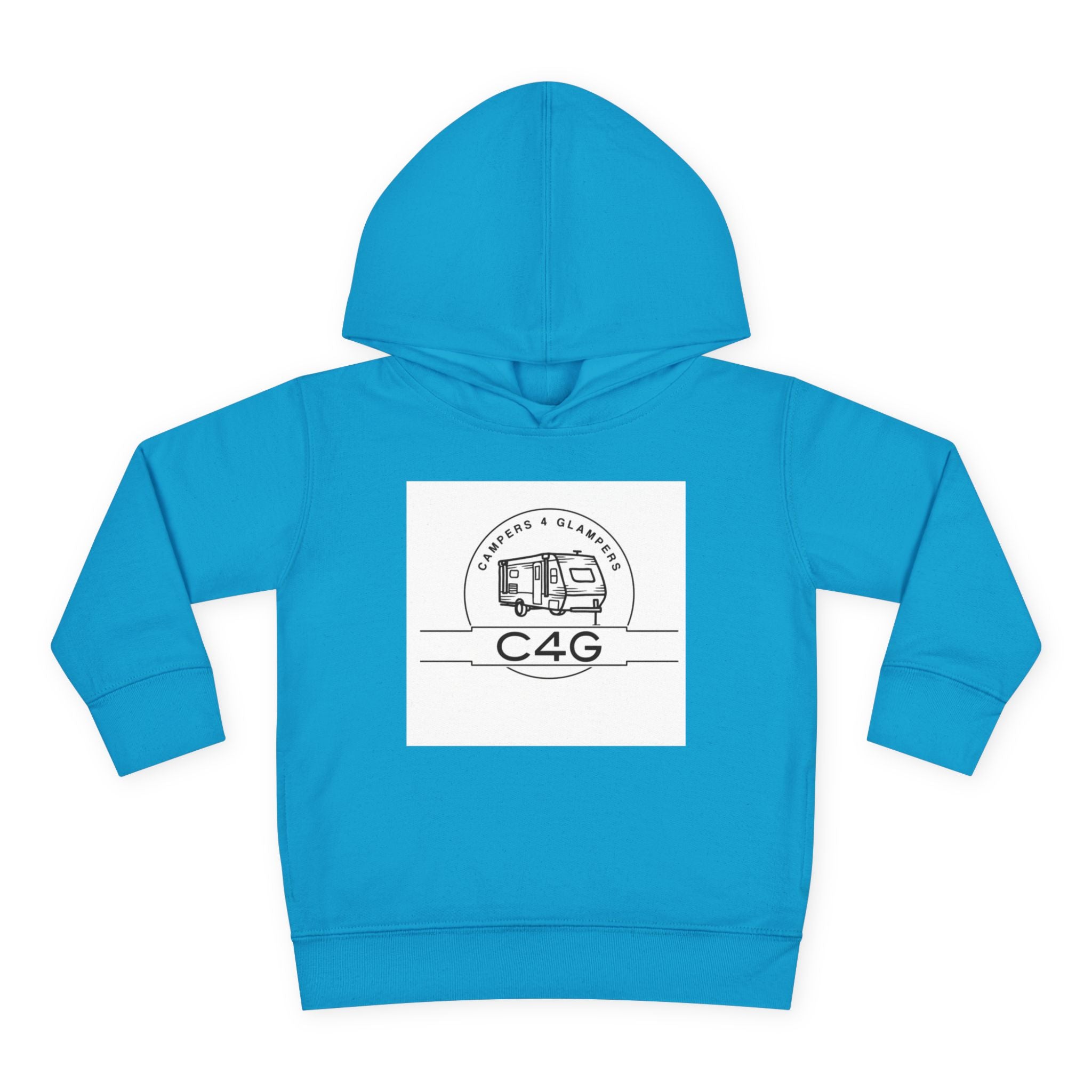 Toddler Hoodie — Retro Camper 'C4G' Pullover Fleece for Kids
