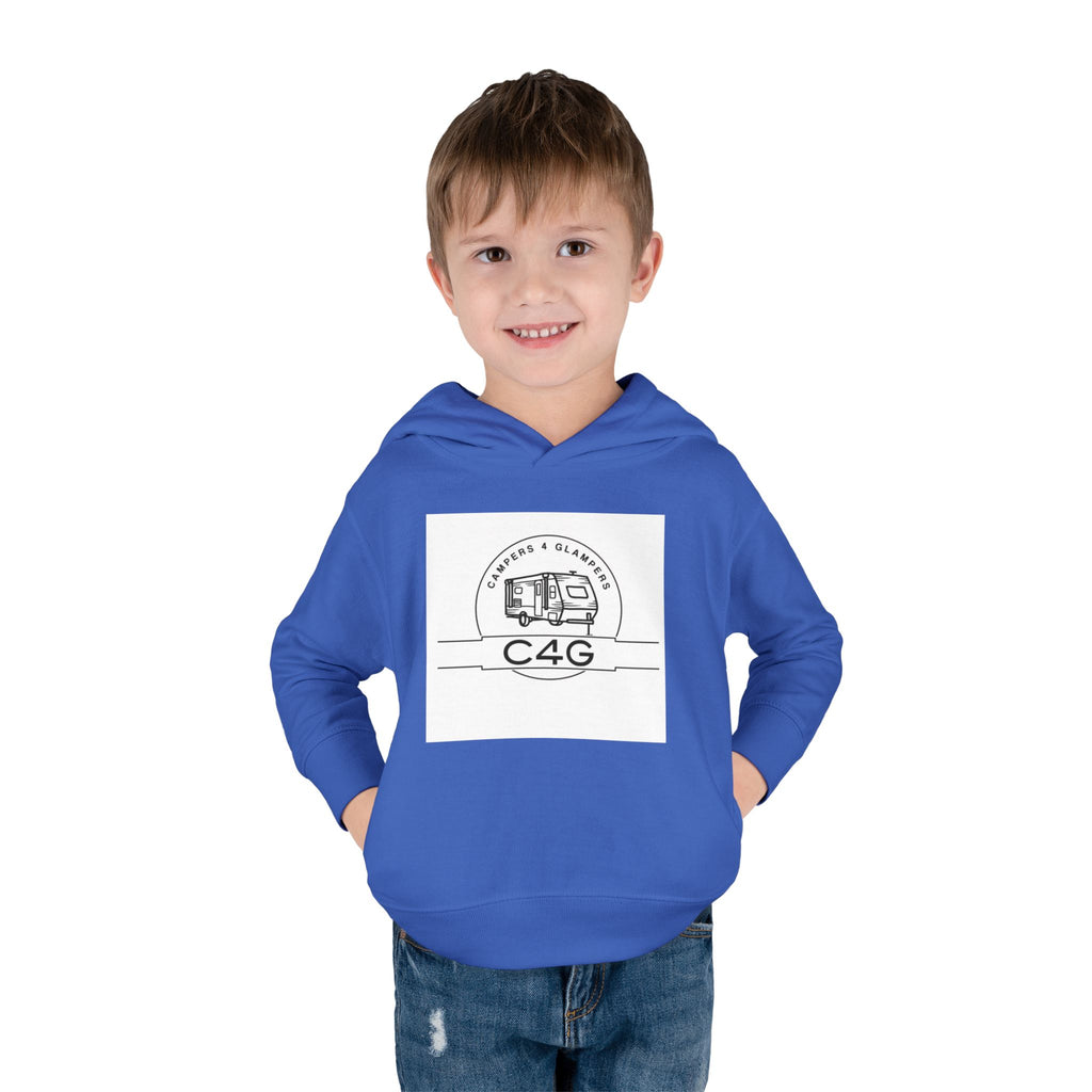 Toddler Hoodie — Retro Camper 'C4G' Pullover Fleece for Kids