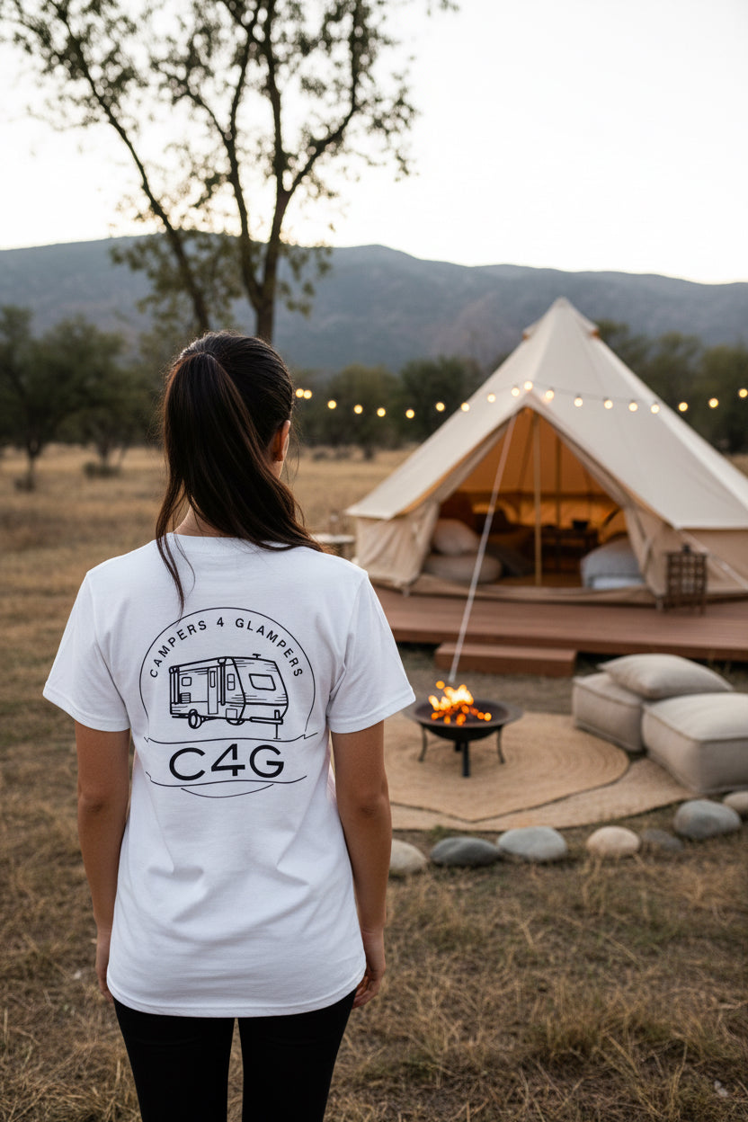 C4G Camper Van T-Shirt — Minimal Caravan Adventure Tee