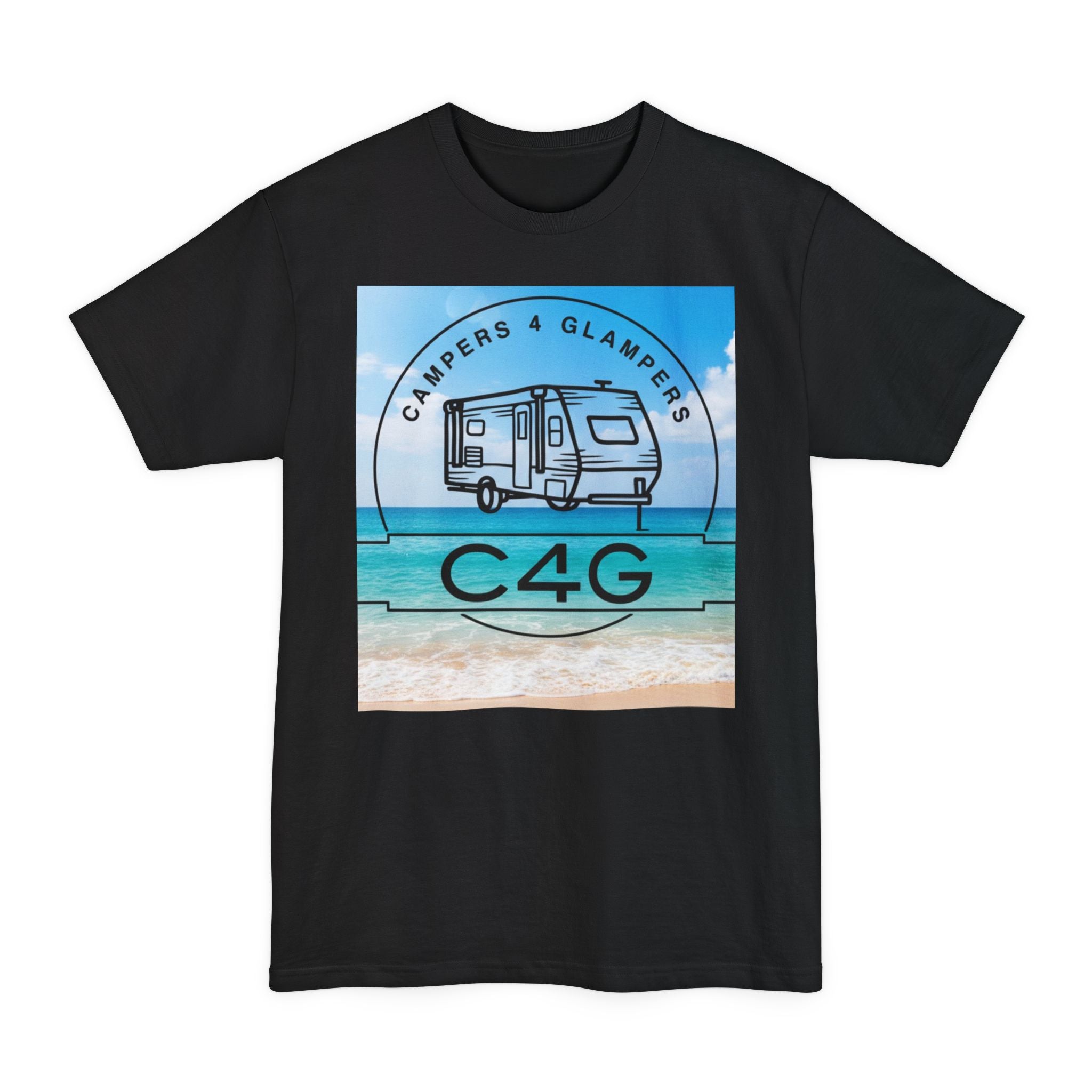 Campers 4 Glampers (C4G) Caravan Tee — Beach RV Travel Shirt