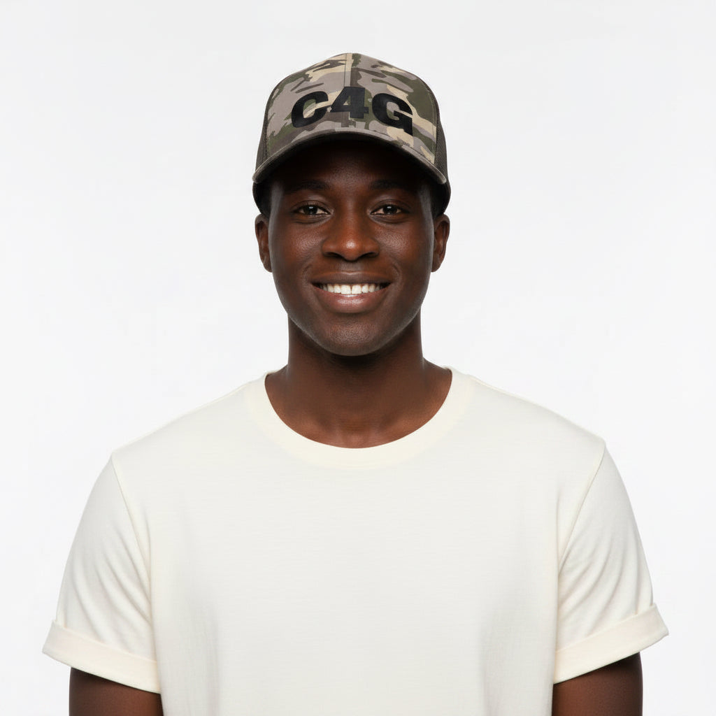 Camouflage Trucker Hat (Embroidery)