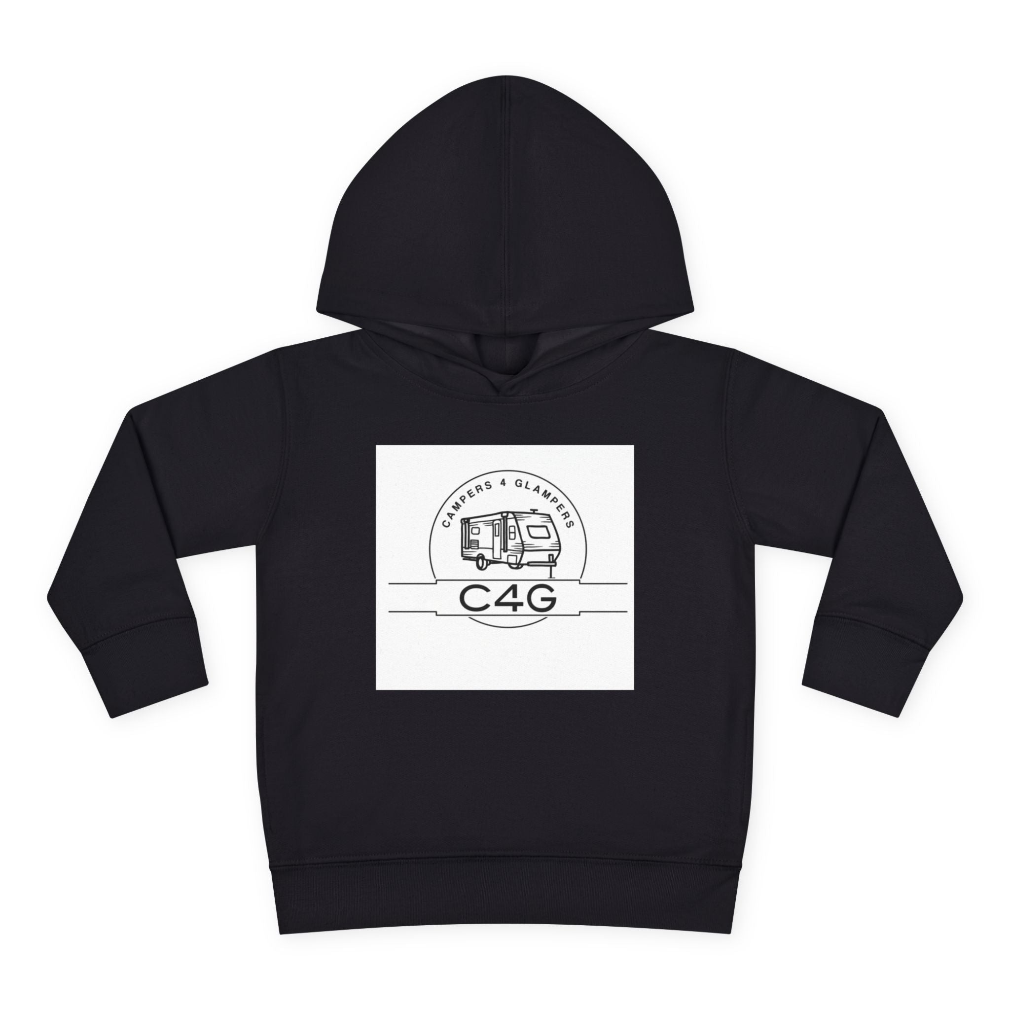 Toddler Hoodie — Retro Camper 'C4G' Pullover Fleece for Kids