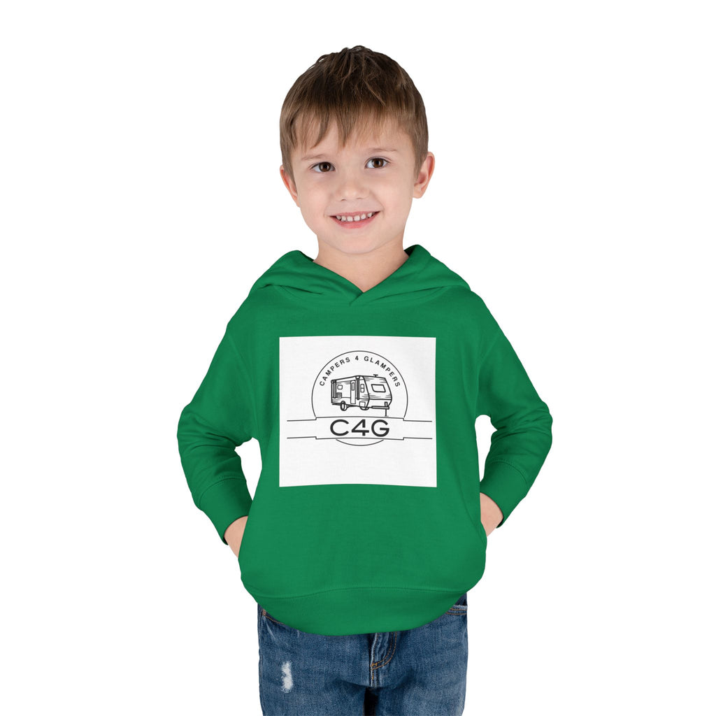 Toddler Hoodie — Retro Camper 'C4G' Pullover Fleece for Kids