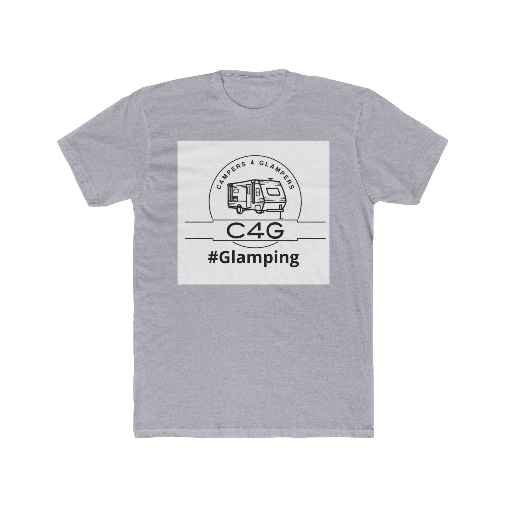 Glamping T-Shirt – C4G Camper & Glamper Tee (We don’t camp We Glamp)