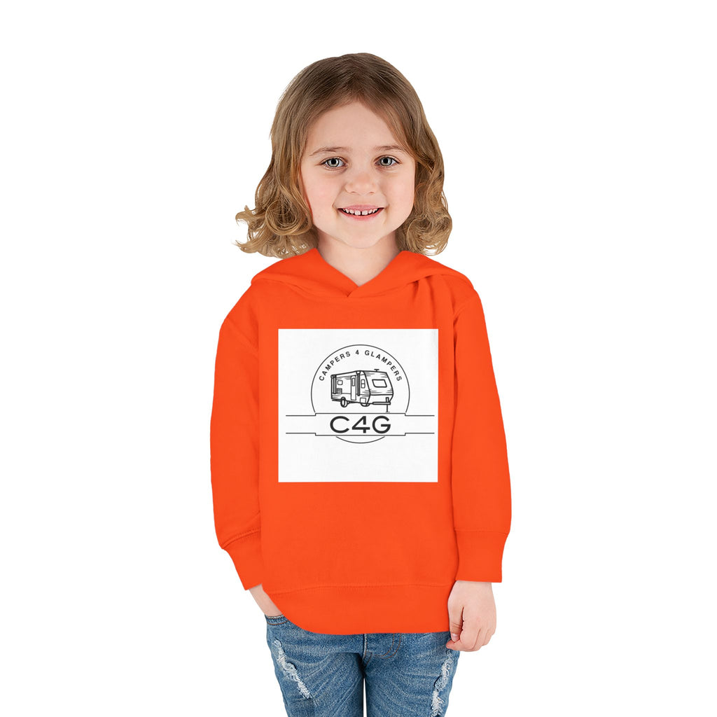Toddler Hoodie — Retro Camper 'C4G' Pullover Fleece for Kids