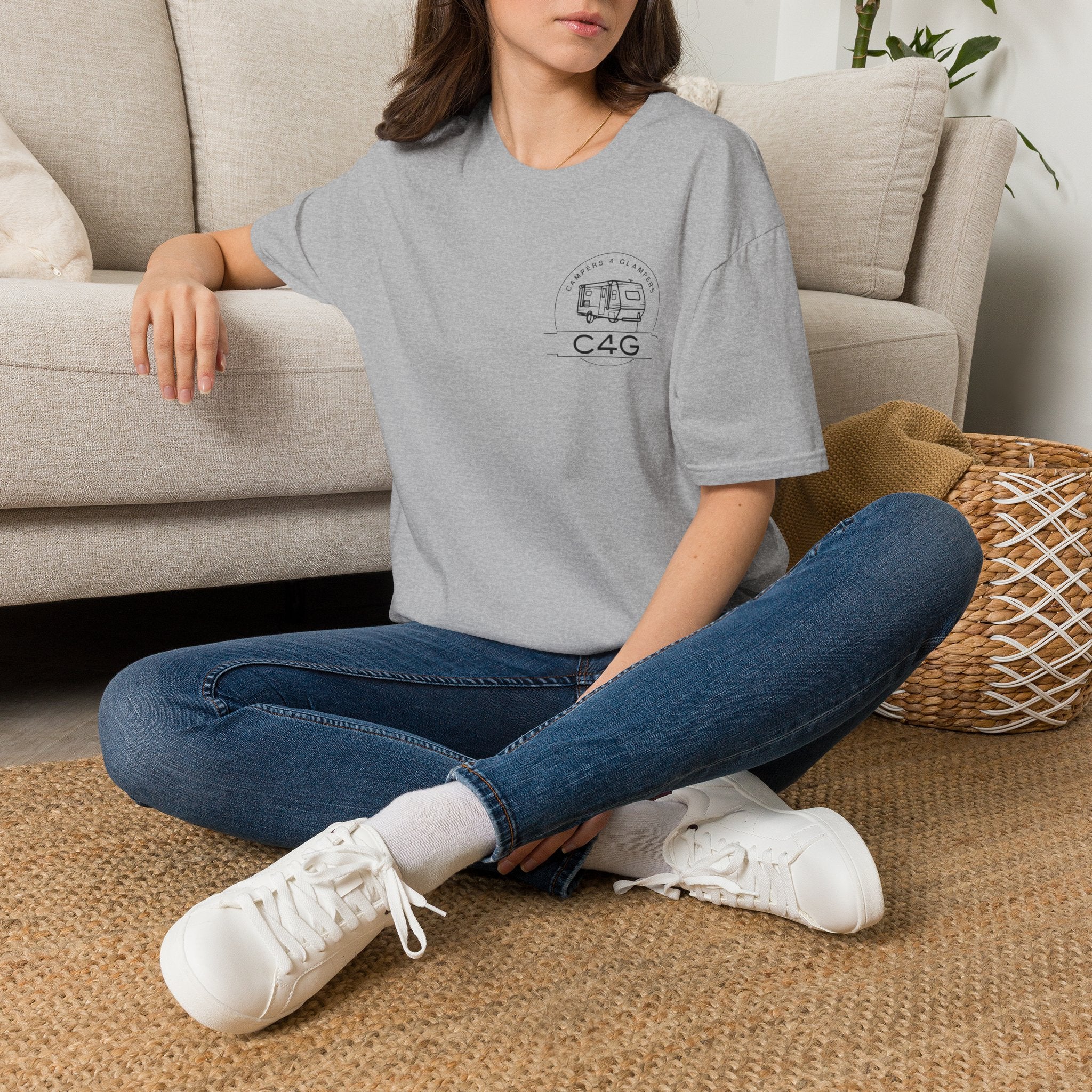 C4G Camper Van T-Shirt — Minimal Caravan Adventure Tee