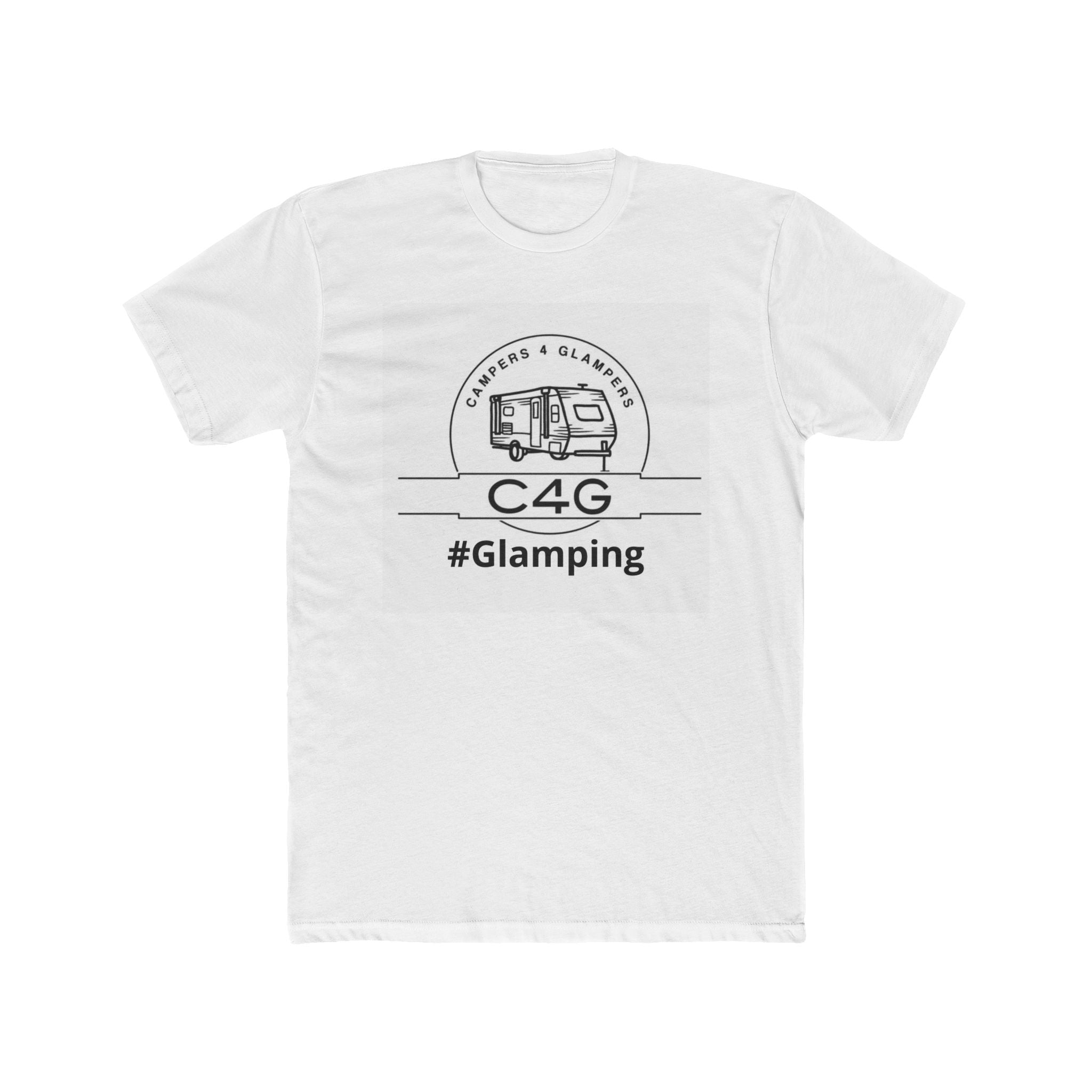 Glamping T-Shirt – C4G Camper & Glamper Tee (We don’t camp We Glamp)