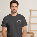 C4G Logo Garment-Dyed T-Shirt — Casual Streetwear Tee